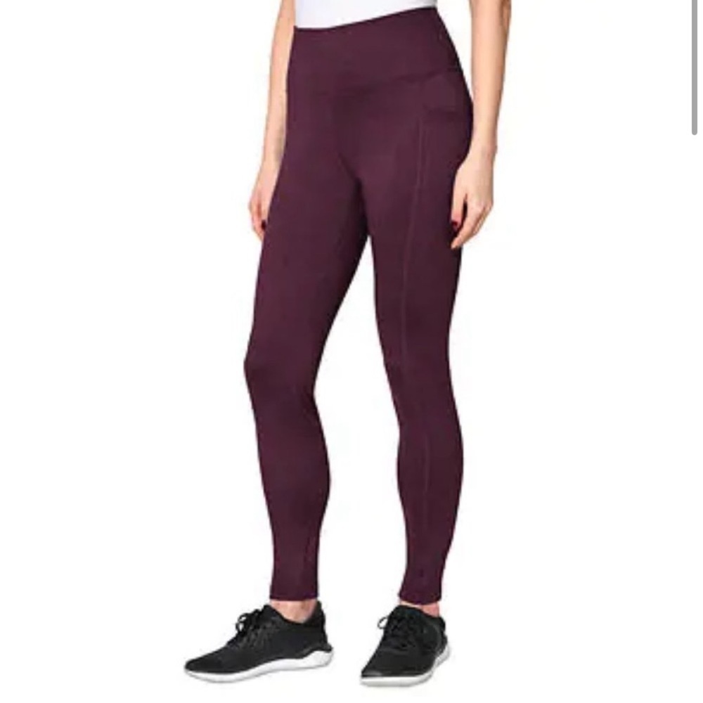 NWT Mondetta Brushed Jacquard Leggings Purple Size Small